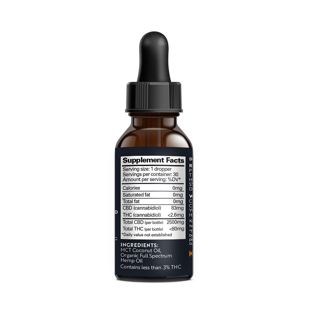 2500mg Full-Spectrum CBD Oil Tincture 2500mg Full-Spectrum CBD Oil Tincture