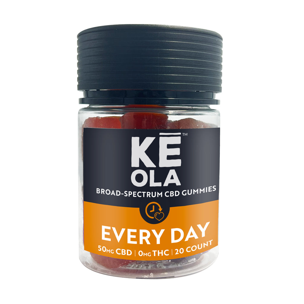 Keola Every Day Broad Spectrum Gummies - Front of Label