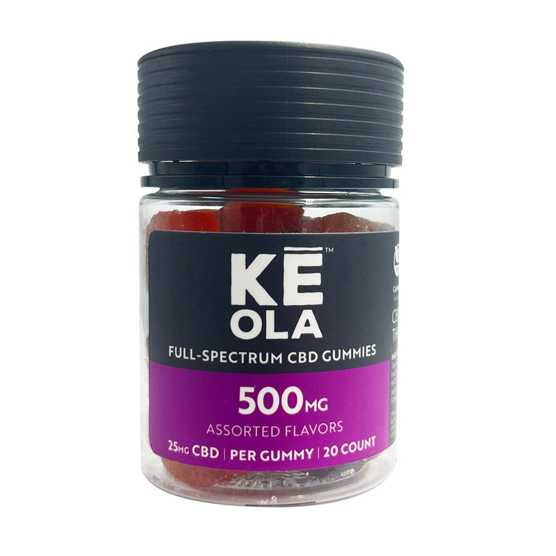 Keola 25mg Full Spectrum Gummies front of label